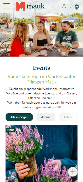 Mauk Website Desktop-Ansicht